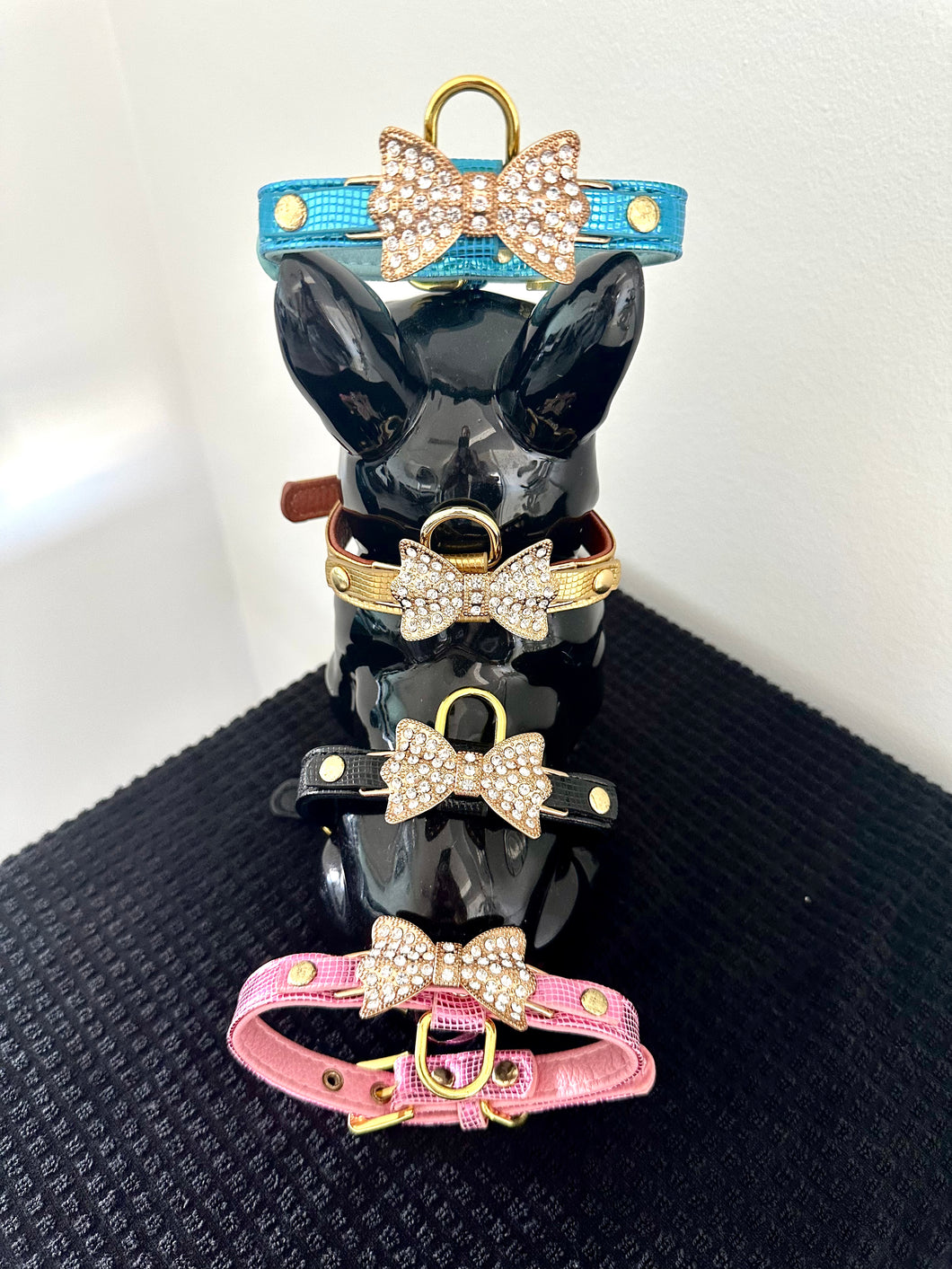 Bling Bow Dog Collars $19