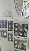 Load and play video in Gallery viewer, Boxed Set of Designer Xmas Baubles
